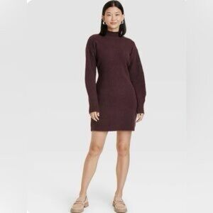 Women's Long Sleeve Sweater Dress - A New Day